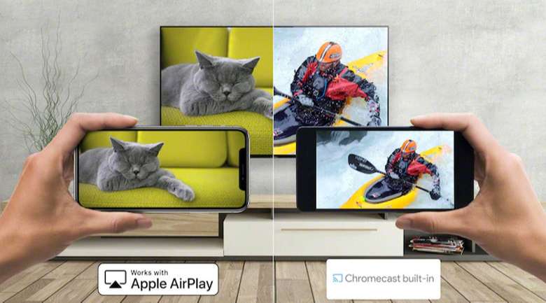 Chromecast và AirPlay 2 - Android Tivi OLED Sony 4K 77 inch XR-77A80J