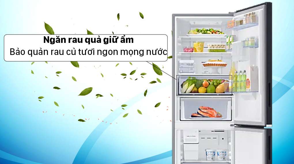 Tủ lạnh Samsung Inverter 307 lít RB30N4190BU/SV - Bảo quản rau củ mọng nước