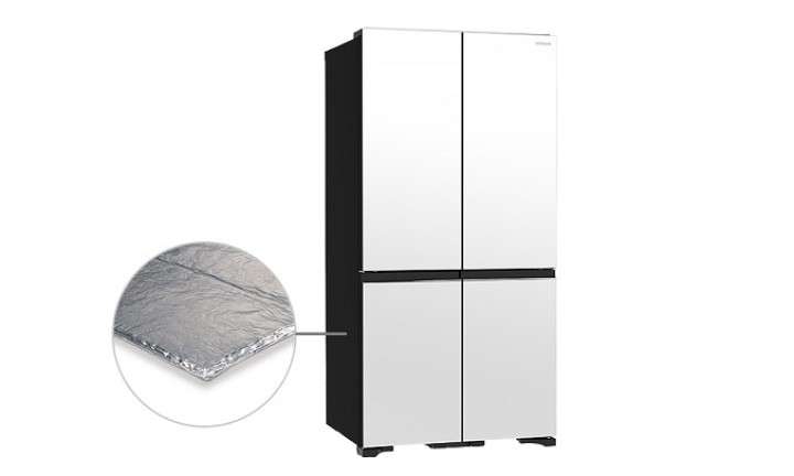 Tủ lạnh Hitachi Inverter 569 lít R-WB640VGV0X(MGW) - Công nghệ cách nhiệt chân không