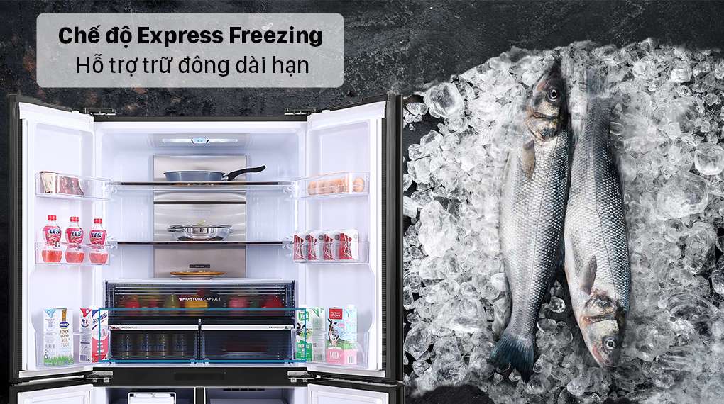 Tủ lạnh Sharp Inverter 572 lít SJ-FXP640VG-MR - Chế độ Express Freezing