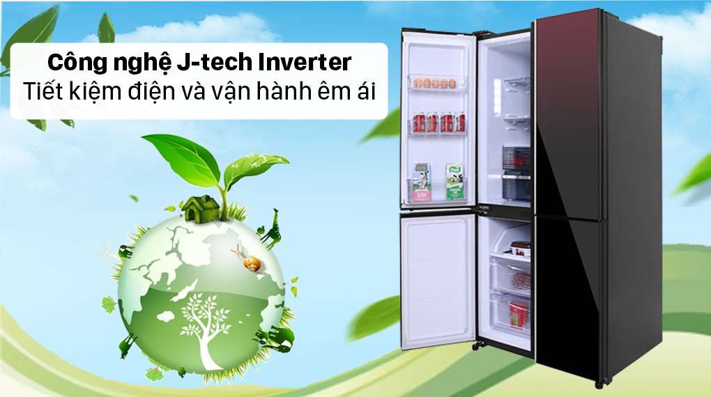 Tủ lạnh Sharp Inverter 572 lít SJ-FXP640VG-MR - Công nghệ J-tech Inverter
