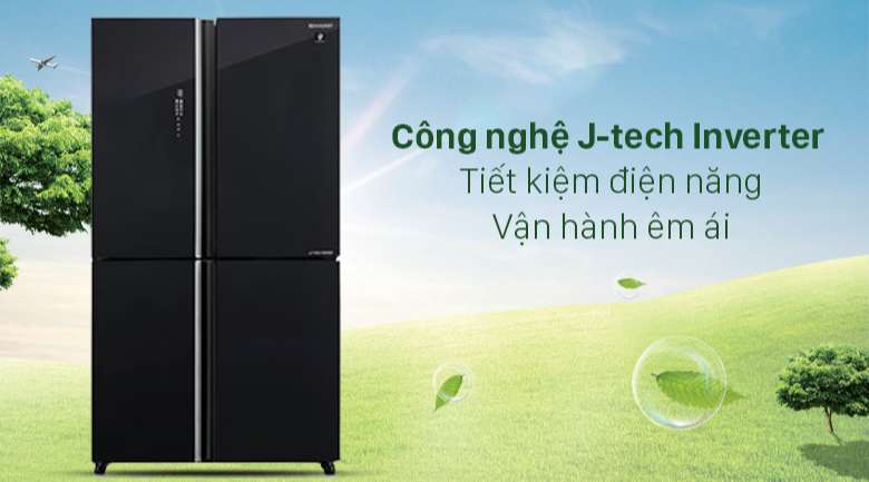 Tủ lạnh Sharp Inverter 572 lít SJ-FXP640VG-BK - Tiết kiệm điện