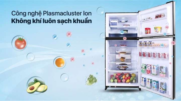 Tủ lạnh Sharp Inverter 604 lít SJ-XP660PG-SL - Công nghệ độc quyền Plasmacluster Ion