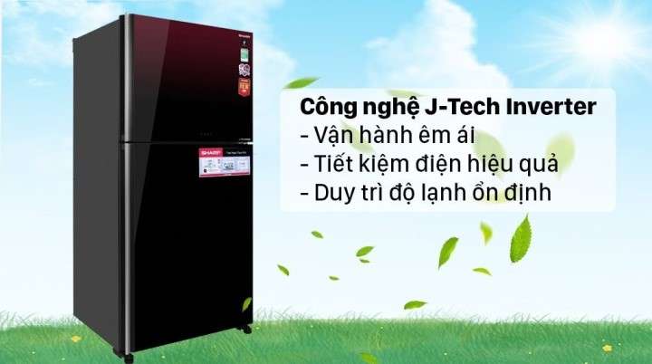 Tủ lạnh Sharp Inverter 604L SJ-XP660PG-BK