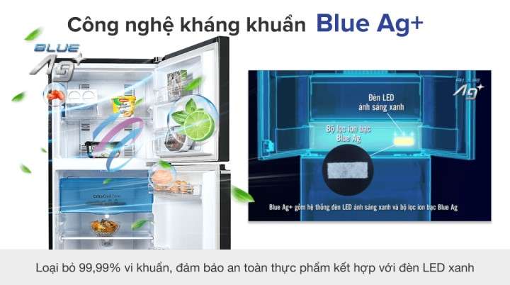 Tủ lạnh Panasonic Inverter 234 lít NR-TV261BPKV - Công nghệ Blue Ag+