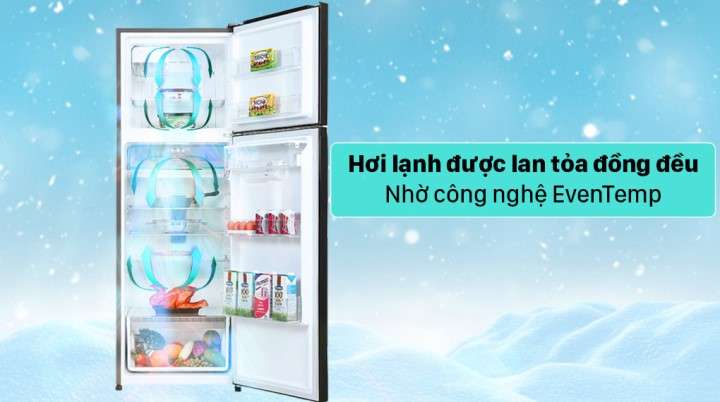 Tủ lạnh Electrolux Inverter 341 lít ETB3740K-H - Làm lạnh nhanh