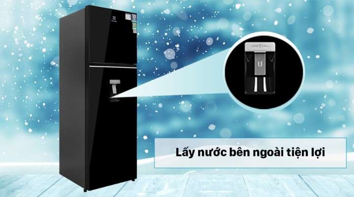 Tủ lạnh Electrolux Inverter 341 lít ETB3740K-H - Lấy nước ngoài tiện lợi