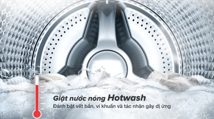 Máy giặt Samsung Inverter 8kg WW80T3020WW/SV - Hotwash