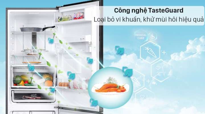 Tủ lạnh Electrolux Inverter 335 lít EBB3742K-H - Loại bỏ vi khuẩn