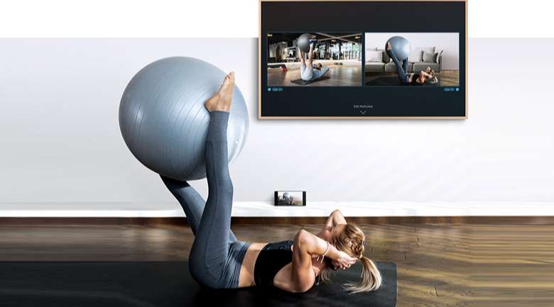 Smart Tivi Khung Tranh The Frame QLED Samsung 4K 43 inch QA43LS03A - Multi View chia đôi màn hình Smart tivi