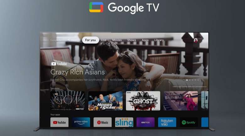 Tivi LED Sony KD-65X95J - Giao diện Google TV thân thiện, dễ dùng của hệ điều hành Android 10