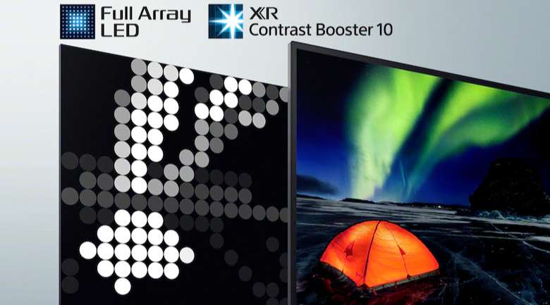 Tivi LED Sony KD-65X95J - Màu đen sâu thẳm, độ sáng mạnh mẽ với công nghệ Full Array LED, XR Contrast Booster x10