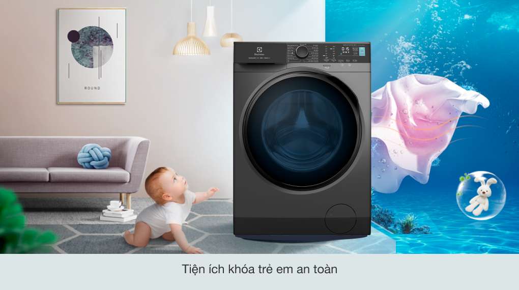 Máy giặt Electrolux Inverter 8 kg EWF8024P5SB - Tính năng khóa trẻ em