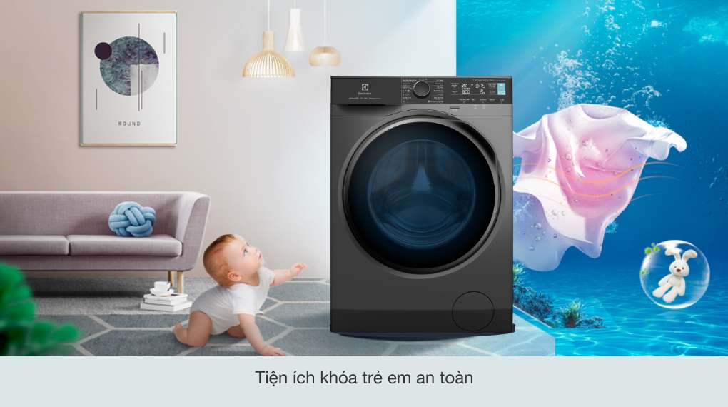 Máy giặt Electrolux Inverter 11 kg EWF1142R7SB - Khóa trẻ em