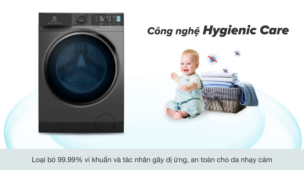 Máy giặt Electrolux Inverter 11 kg EWF1141R9SB - Công nghệ Hygienic Care