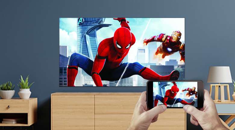 Smart Tivi QNED LG 4K 86 inch 86QNED91TPA - Chia sẻ màn hình điện thoại lên tivi qua tính năng AirPlay 2, Screen Mirroring