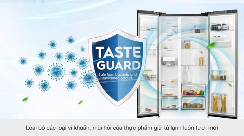 Tủ lạnh Electrolux side by side - Khử mùi, diệt khuẩn với tính năng TasteGuard