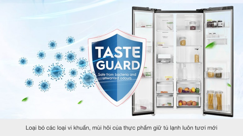 Tủ lạnh side by side Electrolux - Khử mùi hôi khó chịu, loại bỏ vi khuẩn có hại với công nghệ Taste Guard