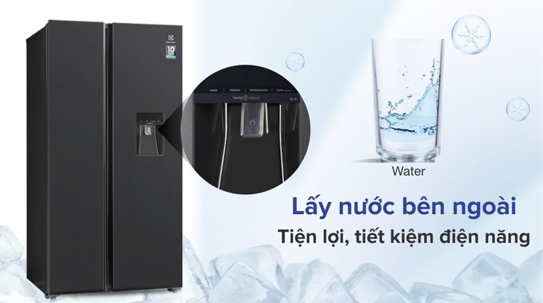 Tủ lạnh Electrolux - Tiện lợi với thiết kế lấy nước bên ngoài