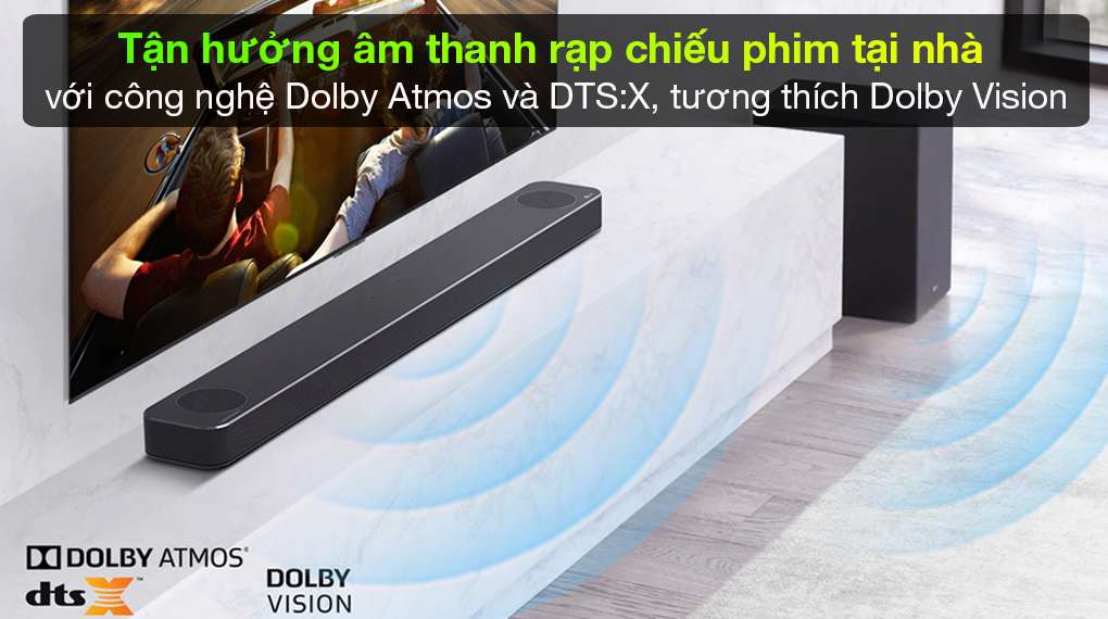 Loa thanh soundbar LG 3.1.2 SN8Y 440W-Dolby Atmos
