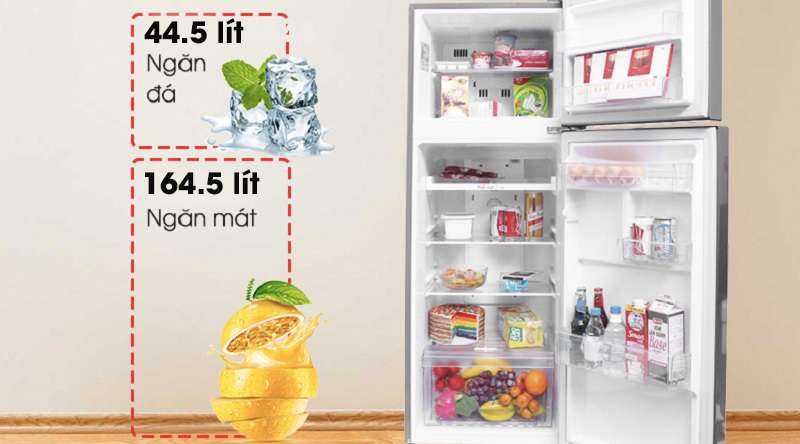 Tủ lạnh LG Inverter 209 lít GN-M208PS - dung tích sử dụng 209 lít