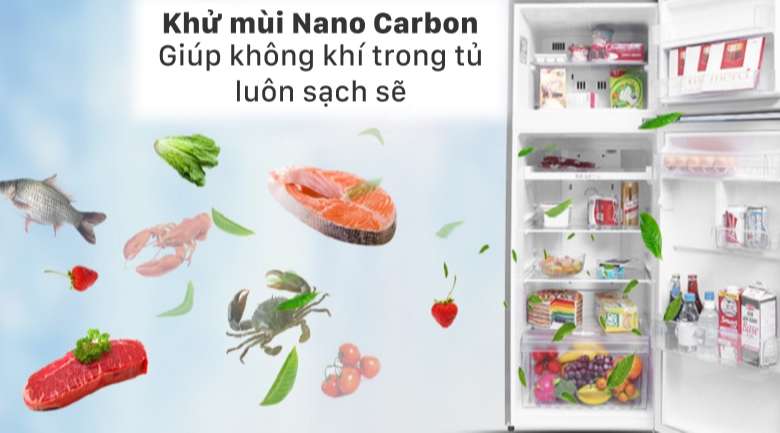 Tủ lạnh LG Inverter 209 lít GN-M208PS - Khử mùi mạnh mẽ nhờ công nghệ Nano Carbon