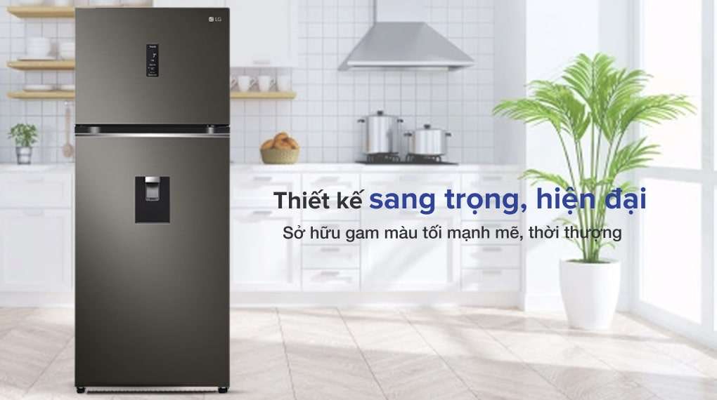 Tủ lạnh LG Inverter 394 lít GN-D392BLA - Thiết kế sang trọng, hiện đại