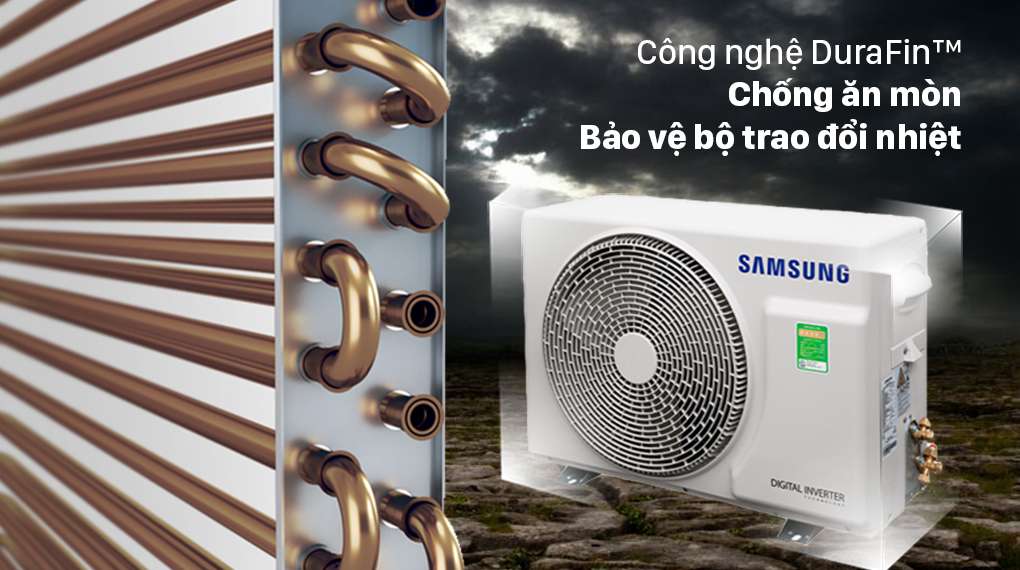 Điều hòa Samsung Wind-Free Inverter 12000 BTU AR13TYGCDWKNSV - Công nghệ chống ăn mòn DuraFin™