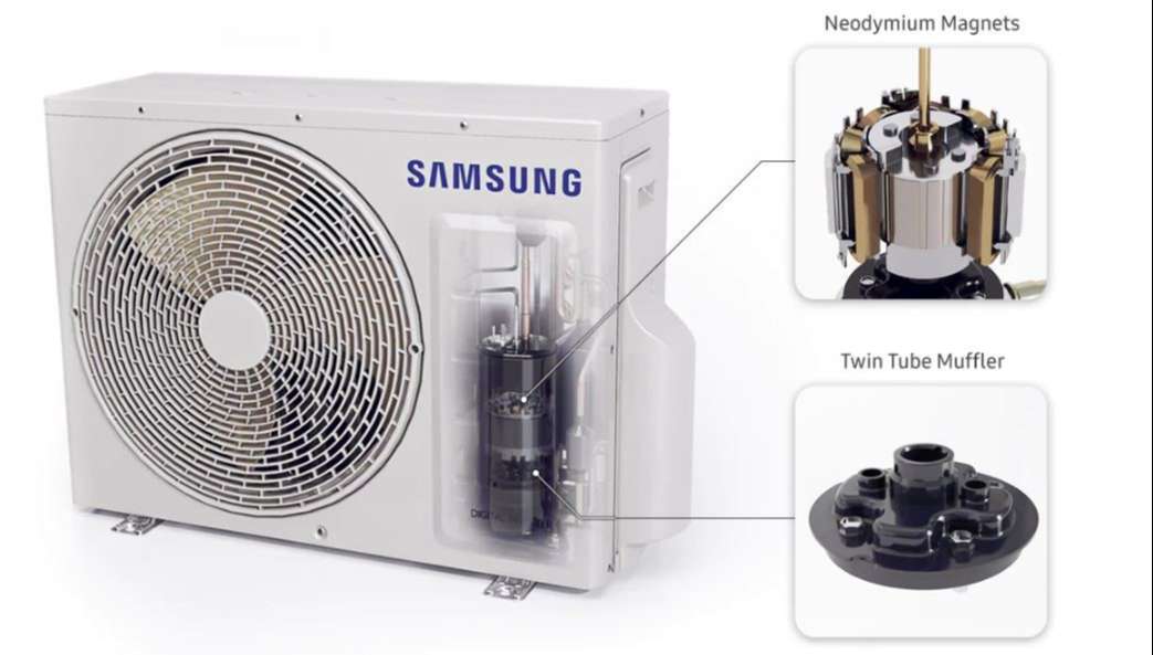 Điều hòa Samsung Wind-Free Inverter 21500 BTU AR24TYGCDWKNSV-Tiết kiệm điện hiệu quả, làm lạnh nhanh chóng với động cơ Digital Inverter