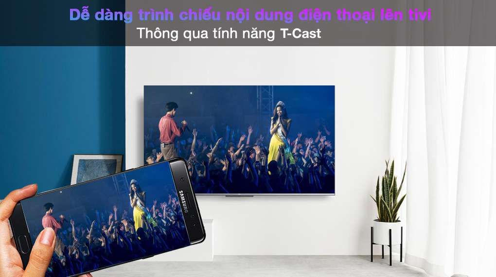 Android Tivi TCL 4K 55 inch 55P725  - T-Cast