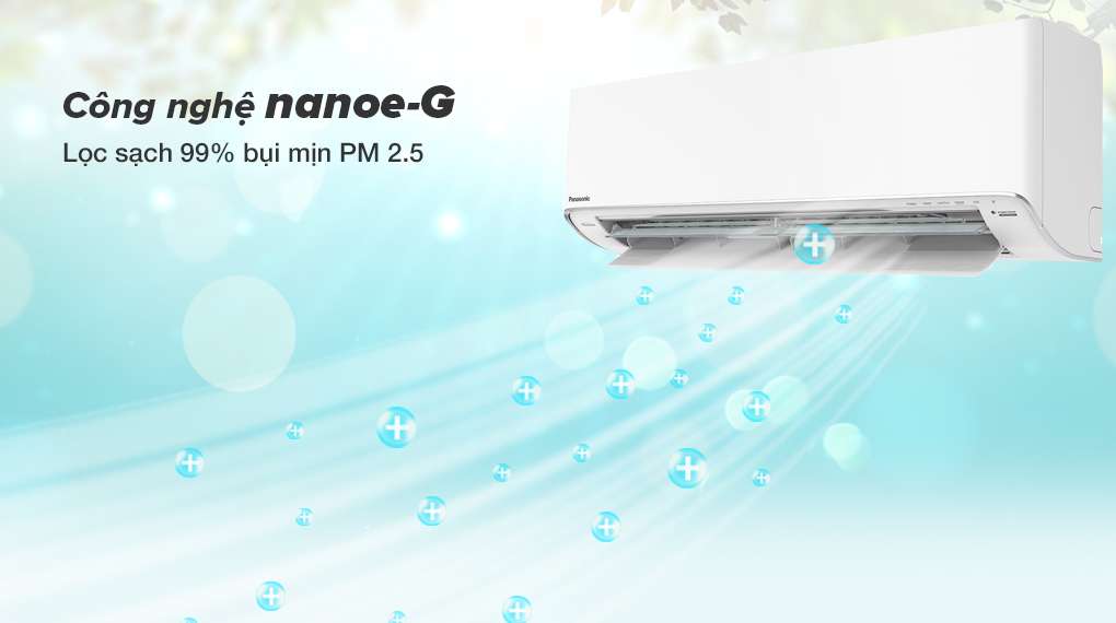 Máy lạnh Panasonic Inverter 1.5 HP CU/CS-XU12XKH-8 - Lọc sạch 99% bụi mịn PM 2.5