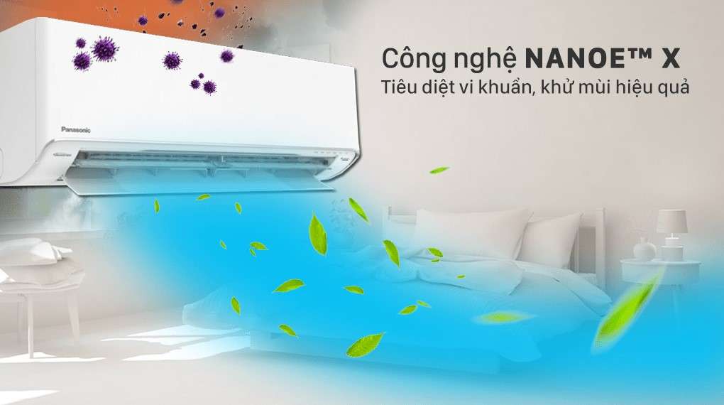 Máy lạnh 2 chiều Panasonic 1 HP CU/CS-XZ9XKH-8 - Bảo vệ sức khoẻ gia đình, chống Covid-19 và khử mùi hiệu quả với công nghệ Nanoe™ X