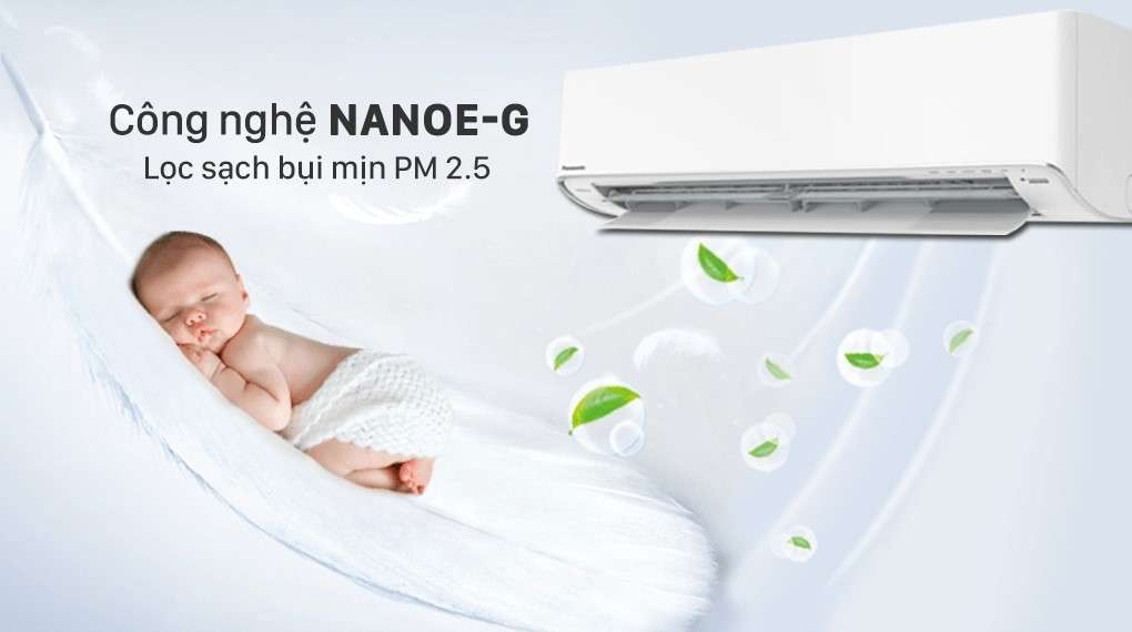 Máy lạnh 2 chiều Panasonic 1.5 HP CU/CS-XZ12XKH-8 - Làm sạch không khí, lọc sạch bụi mịn PM 2.5 nhờ công nghệ Nanoe-G