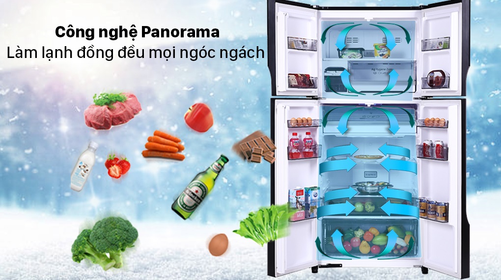 Tủ lạnh Panasonic 4 cánh - Làm lạnh đồng đều cùng công nghệ Panorama