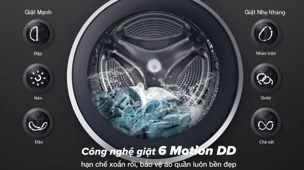 Máy giặt sấy LG F2515RTGB