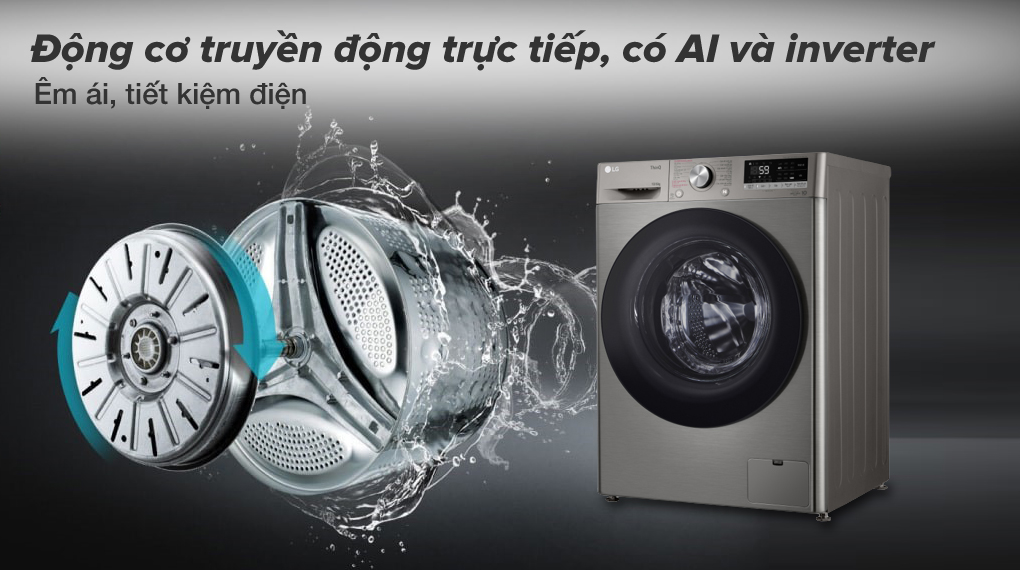 Máy giặt sấy LG FV1410D4P
