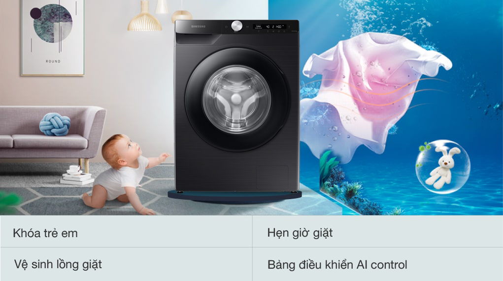 Máy giặt Samsung WW13T504DAB/SV