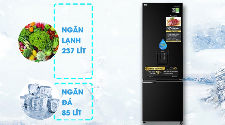 Tủ lạnh Panasonic NR-BC360WKVN
