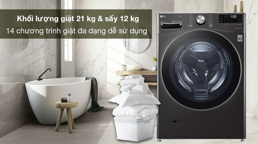 Máy giặt sấy LG F2721HVRB