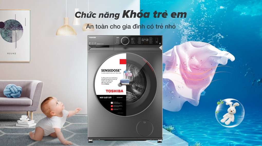Máy giặt Toshiba TWD-BM115GF4V(SK)