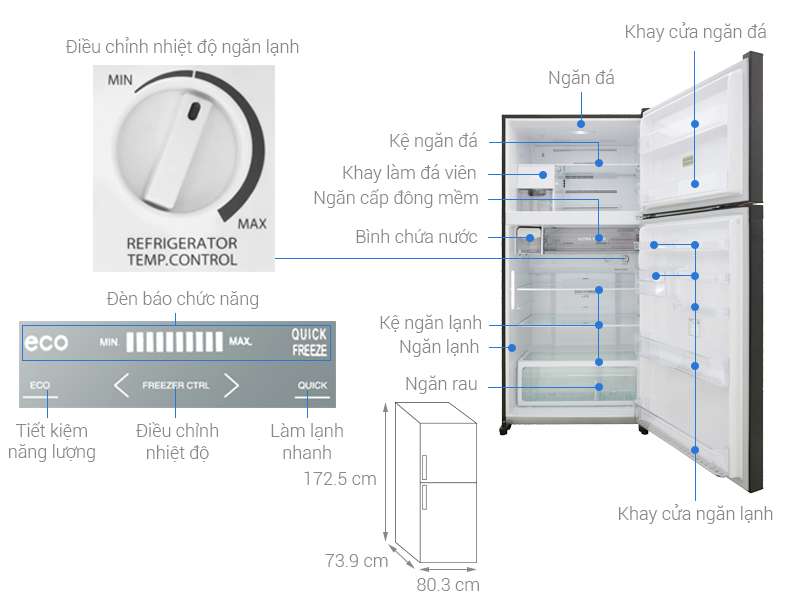 Tủ lạnh Toshiba GR-AG58VA(X)