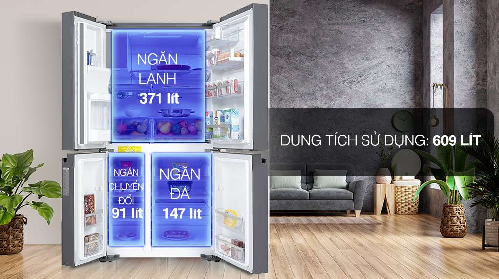 Tủ lạnh Electrolux EQE6879A-B