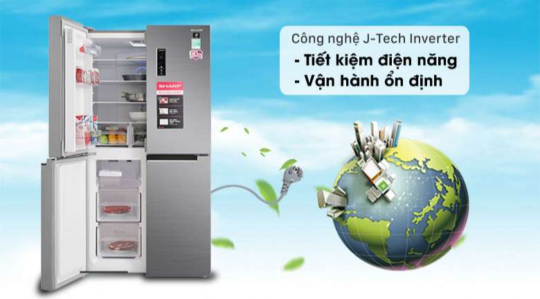 Tủ lạnh SJ-FXP480V-SL