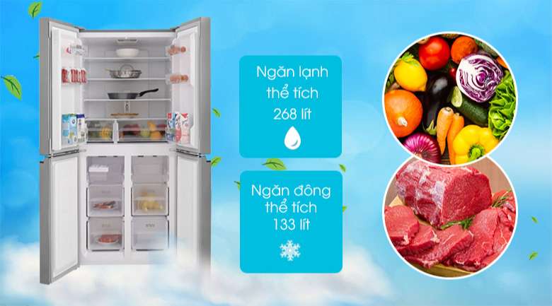 Tủ lạnh SJ-FXP480V-SL