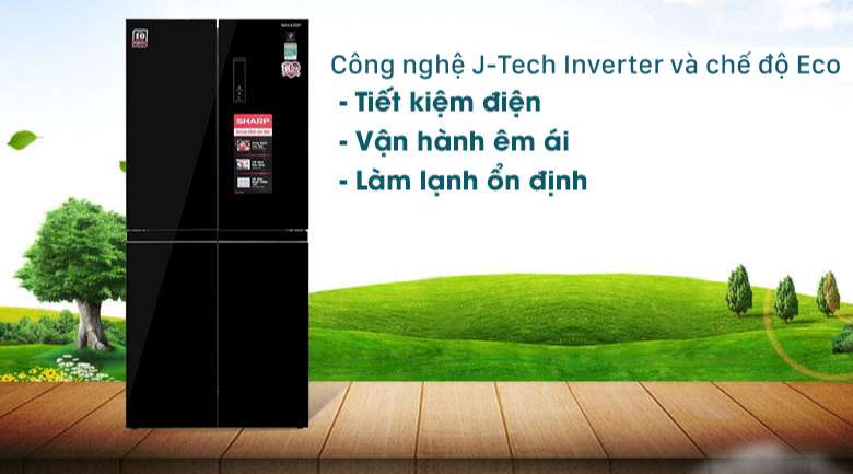 Tủ lạnh Sharp SJ-FXP480VG-BK