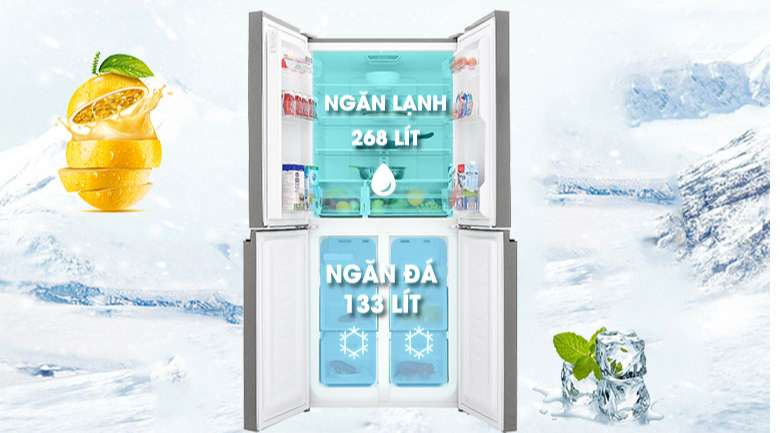 Tủ lạnh Sharp SJ-FXP480VG-BK