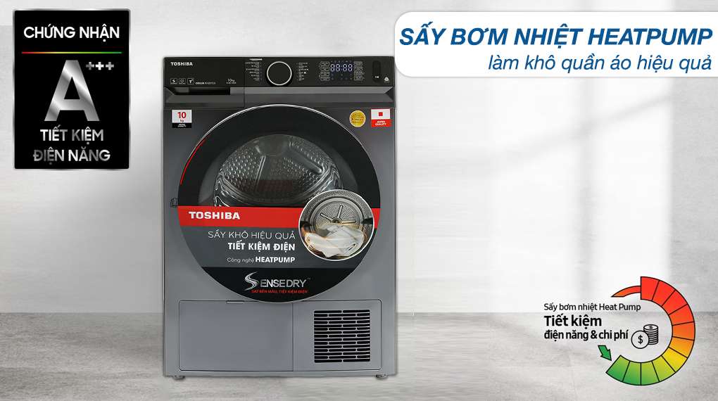 Máy sấy bơm nhiệt Toshiba TD-BK110GHV(MK)