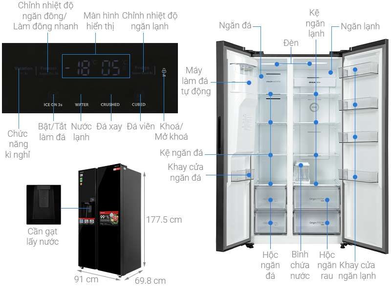 Tủ lạnh Toshiba GR-RS755WIA-PGV(22)-XK