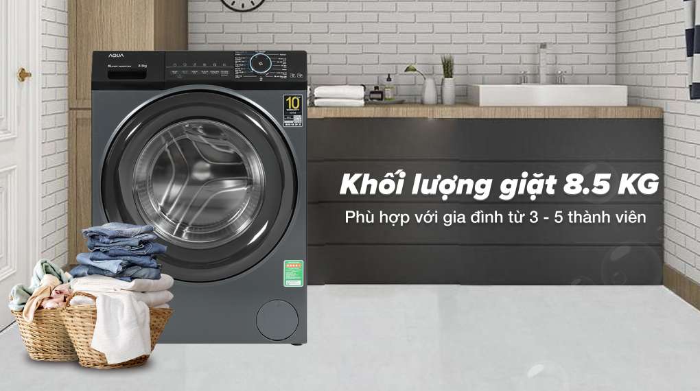 Máy giặt Aqua AQD-A852J BK