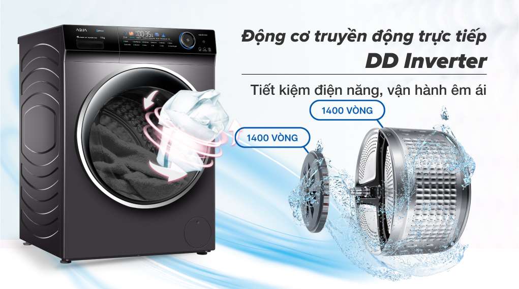 Máy giặt Aqua AQD-DD1001G PS